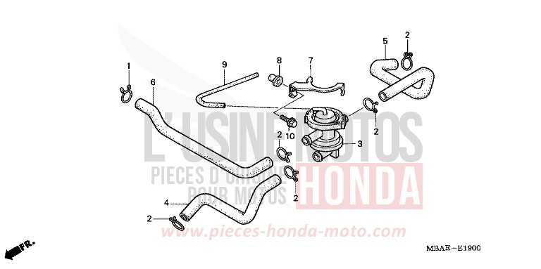 AIR SUCTION VALVE for Shadow Aero LIGHT CUPPER METALLIC-S (YR118K) from 2000